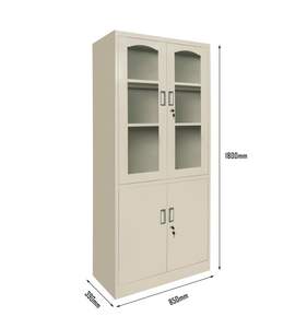 Guangdong Foshan armoire en acier boîte de classement en métal de luxe avec verre 2 4 <span class=keywords><strong>6</strong></span> portes <span class=keywords><strong>casier</strong></span> tiroir de rangement pour bureau Garage fichier outil - Product Image 4