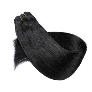 Extensiones de Cabello Natural Virgen Remy de la Mejor Calidad, Color Borgoña, Lisas, con Clip, 3 Juegos, Trama Doble sin Costuras, por Exportador Indio - Product Image 2