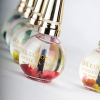 Huile pour cuticules CHAORY, fleurs séchées naturelles, nourrit et répare les ongles abîmés, soin des ongles, traitement de l'huile pour cuticules, peau et ongles