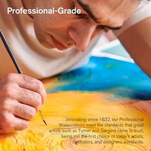 Set de Pintura de Acuarela Profesional <span class=keywords><strong>Winsor</strong></span> & <span class=keywords><strong>Newton</strong></span> de Bview Art, Caja Negra con 12 Medias Pastillas de 5ml de Capacidad - Product Image 3