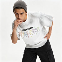Camiseta Vintage de Verano de Alto Gramaje con Teñido por Pulverización, Efecto Desgastado, Oversize, Casual, con Logotipo Personalizado Serigrafiado, Estilo Streetwear