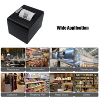 Printer Termal Desktop Pos 80Mm Printer Bukti Termal untuk Penggunaan Toko Ritel.