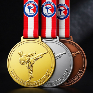 Medalla Profesional de Kung Fu en Aleación de Zinc con Estampado 3D y Esmalte Suave para Campeonatos y Torneos - Product Image 3