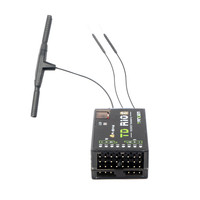 Nouveau récepteur FrSky TD R10 2,4 GHz 900 MHz double fréquence 10 canaux PWM pour avion télécommandé, hélicoptère, drone
