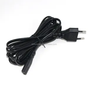 2.5A aprobación CEE7/16 enchufe cable de alimentación de la UE a IEC C5 C7 2.5A 250V cable de alimentación UE