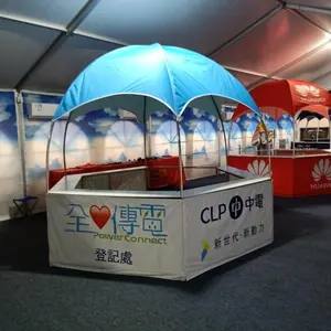 1pc 3m Folding Gazebo Tent For Cotton Candy Energy Drinks Selling Kiosk Round Shaped Dome Tent