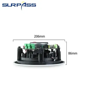 BTF31 525 pulgadas para altavoces de techo, sistema de cine en casa con amplificador digital Clase <span class=keywords><strong>D</strong></span> integrado, crossover de audio bidireccional para el hogar - Product Image 4