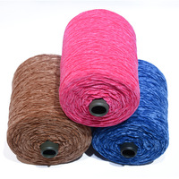 Vente en gros 100% polyester chenille motif teint en fil pour chandails à tricoter