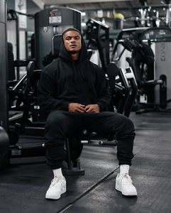 เสื้อแจ็คเก็ตมีฮู้ดแบบสวมหัวสำหรับผู้ชายเสื้อ Y2k 400gsm โอเวอร์ไซส์โลโก้ออกแบบได้ตามต้องการ - Product Image 3