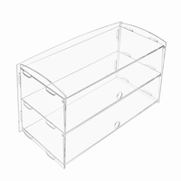 Acryl Bäckerei Schrank, montiert Klare Acryl Bäckerei Vitrine Kuchen Vitrine große Kristall Acryl Vitrinen