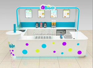 Hielo personalizado y diseño de quiosco dulce Centro comercial Comida rápida Burbuja Té Decoración Café <span class=keywords><strong>Bar</strong></span> para la venta - Product Image 5