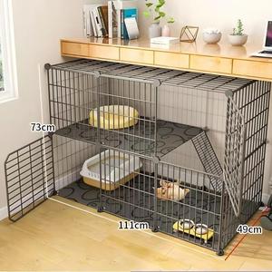 Gabbia per Gatti da Esterno Moderna e Carina, Grande, Bianca, Personalizzabile OEM, con Lettiera Integrata, Spazio Extra Ampio, Cuccia Vuota per Interni ed Esterni per la Casa - Product Image 5