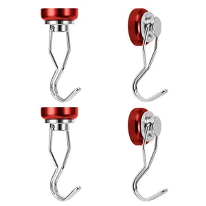 60lbs Multi function Rotating Head Magnetic Swivel Hook with Strong Neodymium Magnet