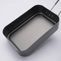Boîte à lunch en aluminium de style japonais, antiadhésive, 800 ml, portable, pour pique-nique, camping, boîte bento de style industriel