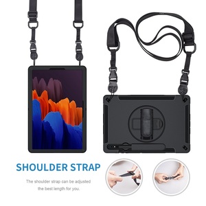 360 °   เคสแท็บเล็ตแบบหมุนได้พร้อมสายสะพายไหล่ปรับระดับได้สำหรับ <span class=keywords><strong>Samsung</strong></span> Galaxy Tab S7 Plus ขนาด 12.4 นิ้ว รุ่น SM-<span class=keywords><strong>T733</strong></span> SM-T735 - Product Image 4