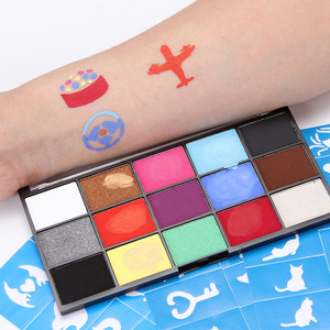 ชุดสีเพ้นท์หน้าแบบน้ำ 12/15 สี กล่องพาเลทสำหรับเพ้นท์ตัวแบบมืออาชีพ - Product Image 4