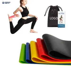 5 видов цветов оборудование для фитнеса в помещении 0,3 мм-1,1 мм для пилатеса спортивные тренировочные эластичные ленты для йоги эластичные резинки для пилатеса