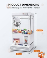 ZDYS 2026 Nueva Máquina de Garras Inteligente Mini |   Máquina de Grúa Mini Comercial que Funciona con Monedas para Centros Comerciales