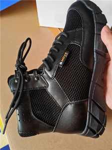 Botas de Combate de Verano TSB1102 Ligeras con Suela de EVA y Empeine de Malla de Cuero, Transpirables, Sin Cremallera Lateral, Zapatos de Malla - Product Image 6