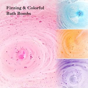 <span class=keywords><strong>Bombe</strong></span> de bain naturelle et biologique faite à la main avec des bulles riches et de multiples couleurs, bombes de bain pour femmes et enfants, cadeau - Product Image 6