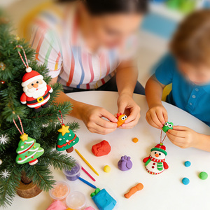 Ensemble complet de pâte à modeler Winter Wonderland avec plus de 24 couleurs, moules Bonhomme de neige et Père Noël, extrudeurs pour cadeaux de Noël éducatifs DIY - Product Image 2