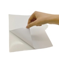 Papier d'étiquettes d'expédition autocollant compatible personnalisé A4 blanc 100 feuilles pour imprimante laser/jet d'encre, autocollant thermique