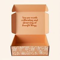 Boîte cadeau en carton recyclé pour flacon de lotion, boîte en carton ondulé pour cosmétiques, boîtes d'expédition en kraft pour sous-vêtements, vêtements, cadeaux