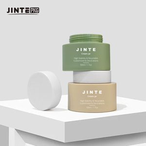 Vuoto rotondo arancione colorato in plastica PP doppia parete contenitore barattolo con coperchio per la cura della pelle <span class=keywords><strong>crema</strong></span> per il <span class=keywords><strong>viso</strong></span> - Product Image 3