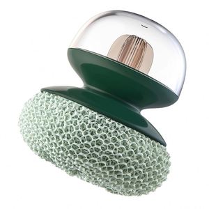 Brosses de nettoyage écologiques en fibre de bambou 90*90mm 205g pour casseroles, vaisselle et ustensiles de cuisine - Product Image 2