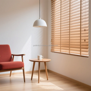 Best Price Customized 2 Inch Faux Wood PVC Roller Blinds Modern Design Built-in for <b>Window</b> Outdoor <b>Shade</b> Restaurant Decorations - Product Image 3