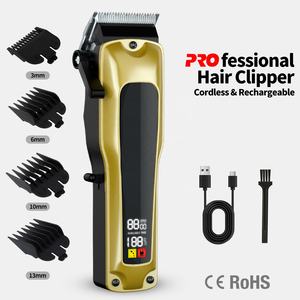 Máquina <span class=keywords><strong>de</strong></span> Corte <span class=keywords><strong>de</strong></span> Pelo Profesional Inalámbrica Digital <span class=keywords><strong>para</strong></span> Salón, Cortadora Eléctrica <span class=keywords><strong>para</strong></span> Hombres, Barbería - Product Image 1