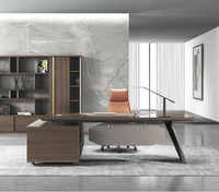 Bureau de direction en L convertible en bois massif moderne haut de gamme 2022