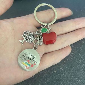 Regalos de Agradecimiento para Maestros, Llaveros Personalizados de Acero Inoxidable con Diseño de Flor y Corazón Grande - Product Image 2
