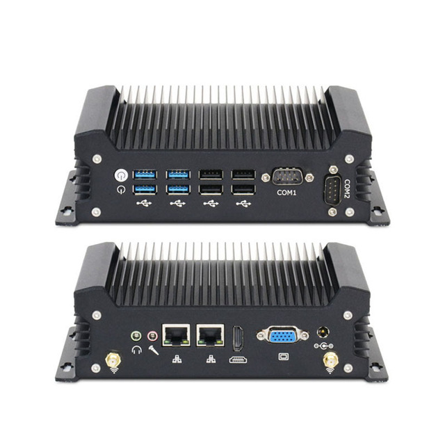Linkleaps Hot Selling Intel Core I7 I5 I3 Ultra 5 125U 7 155U Fanless Industrial Mini PC Embedded PC with Dual GbE LAN 2 RS232