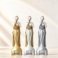 Trophée créatif en métal massif - Sculpture d'art abstraite de déesse