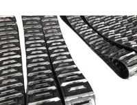 Pièces de châssis de voie en caoutchouc d'OEM pour des machines de construction de moissonneuses d'excavatrices