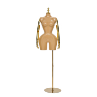 Mannequin en plastique demi-corps pour femmes Forme de robe de corps féminin pour magasin de détail Haut du corps pour vitrine Porte-vêtements