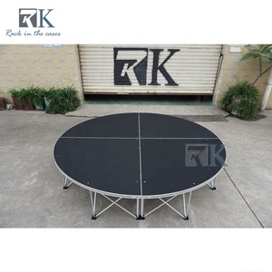 Circular <b>Stage</b> <b>Platform</b> Aluminum Folding Riser Simple Setup 30mm <b>Stage</b> - Product Image 4