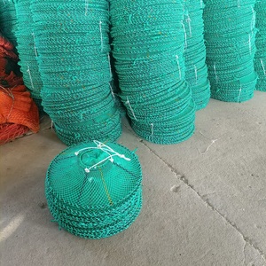 Vente directe d'usine cadre en acier pliable conque pêche Creel <span class=keywords><strong>Cage</strong></span> 60x22x13cm Net & HDPE Construction piège <span class=keywords><strong>à</strong></span> crevettes - Product Image 6