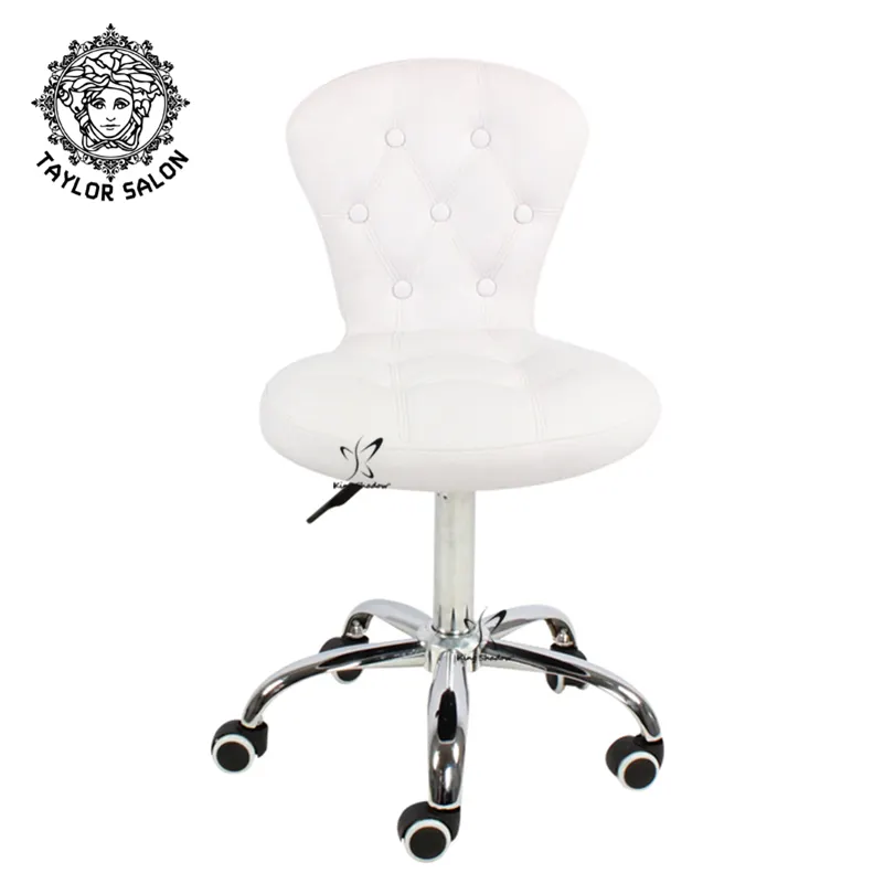 Nail salon equipment pedicure stool master chair hairdresser rolling stool with wheels