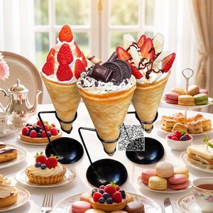 Réplique alimentaire réaliste en crêpe artificielle, modèle standard de franchise, échantillon pour affichage visuel en chaîne de pâtisseries - Product Image 1