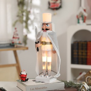 YUELIAN Vente en gros de figurines de soldats casse-noisettes de Noël de 38 cm avec sceptre pour la décoration de la table du salon et la décoration de la maison - Product Image 6