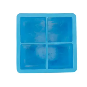 Hot Selling New Design Certiified BPA Free Soft Baby Food grade Silicone square ice tray