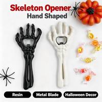 Décor de table créatif pour Halloween : Décapsuleur en forme d'araignée, de chauve-souris ou de main squelette pour la maison ou le bar