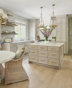 CBMMART High End Residential Project American Walnut White Oak Solid Wood <strong>Door</strong> Plywood Kitchen Cabinets - Product Image 2