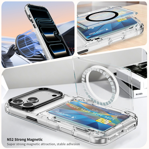 Funda Magnética para <span class=keywords><strong>iPhone</strong></span> con Ranuras para Tarjetas, Resistente a Impactos, con Soporte, para <span class=keywords><strong>iPhone</strong></span> 16 17 <span class=keywords><strong>Pro</strong></span> <span class=keywords><strong>Max</strong></span> - Product Image 2