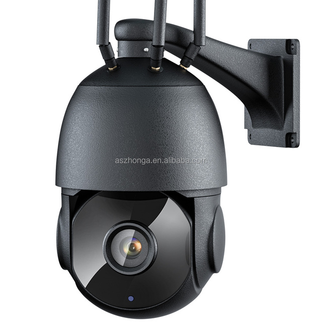 Outdoor 80m IR Video Home Security Camera Wifi PTZ IP Camera 1080P  2MP 30X Zoom 4G Two Way Audio AI Auto Tracking Wireless Cam