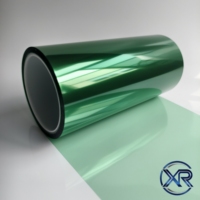 Película Protectora de PET Verde con Tratamiento Corona para Teléfonos Móviles, Electrónica de Consumo, Grado Industrial, Suave, con Logotipo Personalizado