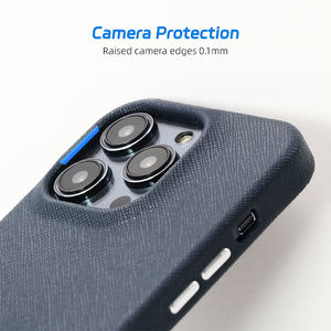 Couverture de téléphone antichoc de <span class=keywords><strong>luxe</strong></span> personnalisée pour hommes d'affaires en cuir véritable étui de téléphone pour <span class=keywords><strong>iPhone</strong></span> <span class=keywords><strong>13</strong></span> 14 Pro Max - Product Image 3