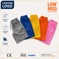 Shorts en tricot gaufré personnalisés pour hommes, logo en relief, multicolores, streetwear d'été, shorts amples, hip hop, fabricant OEM